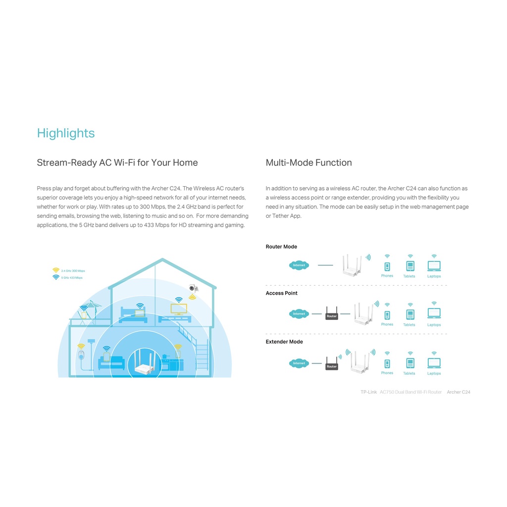 router-เราเตอร์-tp-link-archer-c24-ac750-dual-band-ของแท้รับประกันตลอดอายุการใช้งาน