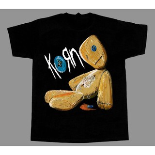 เสื้อยืดโอเวอร์ไซส์Korn Issues วงร็อคใหม่บุรุษเสื้อยืดฤดูร้อนยอดนิยมป่าฝ้ายเย็นเสื้อยืดสีดำS-3XL