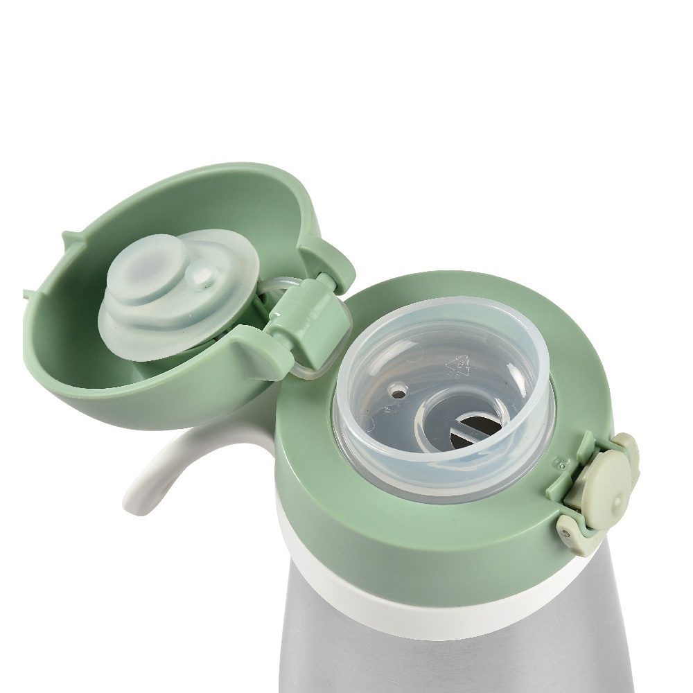 beaba-กระติกน้ำสแตนเลสแบบยกดื่ม-stainless-steel-spout-bottle-350-ml-frosty-green