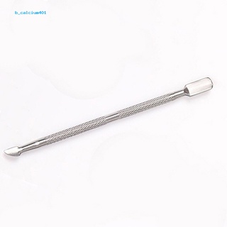 Farfi  Stainless Steel Cuticle Nail Pusher Remover Double Ended Pedicure Manicure Tool