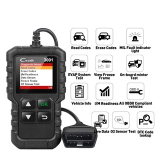 ราคาCR3001 obd2 scanner อ่าน ลบ โค๊ด เครื่องสแกน เครื่องสแกนรถยนต์ เครื่องลบโค้ด ภาษาไทย เครื่องแสกนรถยนต์ ตัวลบโค้ด