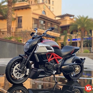 ภาพหน้าปกสินค้า1:12 สเกล Ducati Diavel Carbon MOTORCYCLE ถงองเล่นเหล็กผสม❤ด้วยแสงและเสียง ซึ่งคุณอาจชอบราคาและรีวิวของสินค้านี้
