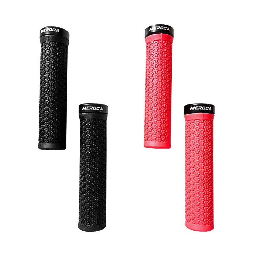 meroca-ปลอกแฮนด์จักรยานเสือภูเขาแบบกริ๊พล็อค-ปลอกแฮนด์ซิลิโคน-bicycle-silicone-handle-grips