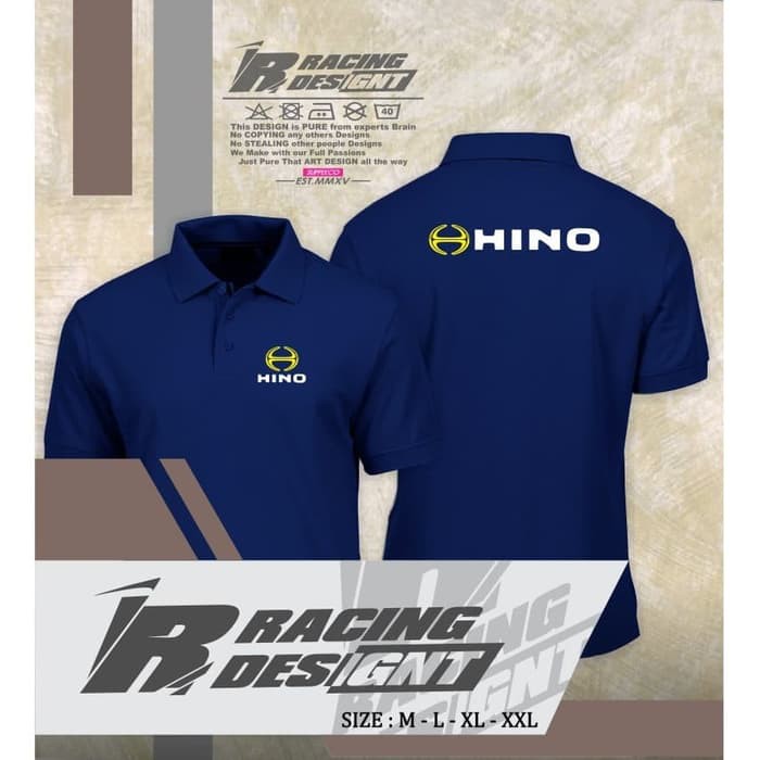 ใหม่ล่าสุด-hino-เสื้อโปโล-คอปก-คุณภาพดี-ลายรถบรรทุก-distro-poloshirt-id