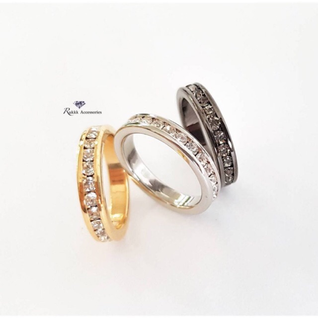ภาพหน้าปกสินค้าแหวนเพชร CZ แหวนแฟชั่น แหวนนิ้วข้อนิ้วก้อย เครื่องประดับความงาม ผู้หญิง สไตล์เกาหลี