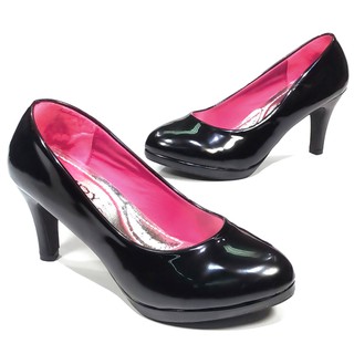 ภาพหน้าปกสินค้ารองเท้า 352-F1,F1A,F1B รองเท้าผู้หญิง รองเท้าคัชชู ส้นสูง สีดำรองเท้าเสริมหน้าส้นสูง 3 นิ้ว FAIRY หนัง PU ที่เกี่ยวข้อง