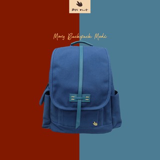 กระเป๋าแคนวาส กระเป๋าสะพายหลัง รุ่น Movy Backpack Medi สีOcean Blue