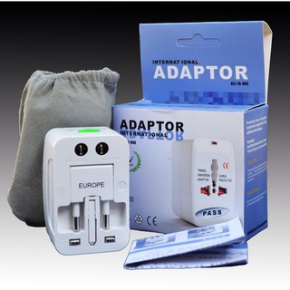 ราคาและรีวิว[ลด 15% โค้ด "YDTED89"] Universal Plug Travel Adapter หัวปลั๊ก เอนกประสงค์