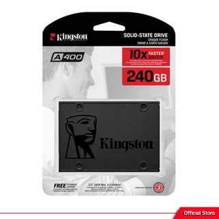 Kingston solid state hard drive (SSD) รุ่น A400 ความเร็ว r/500 w/350 MB/s ความจุ 240 GB