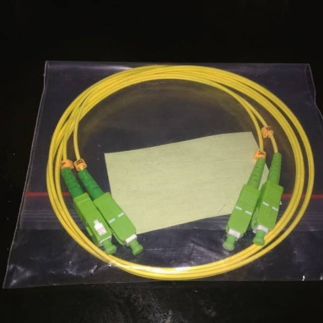 2m Patchcord SC Apc - SC Apc Fiber Optic Patch Cord SC-SC Core Duplex ...