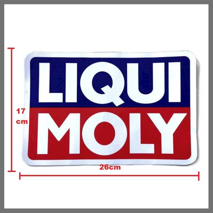 สติกเกอร์-liqui-moly-ลิควิโมลี่-จำนวน-1-ใบ-ขนาด-26-x-17-cm-สติกเกอร์แต่งรถคุณภาพอย่างดีจัดส่งไว-ครบเครื่องเรืองประดับ