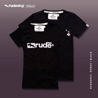 Rudedog เสื้อยืด รุ่น Box19 สีดำ