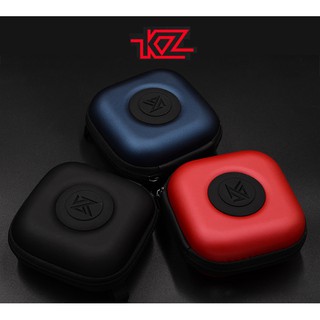 กล่องหูฟัง KZ ทรงสีเหลี่ยมจัตุรัส ขนาด 8.5*8.5*.4.0 มม. ทำด้วยหนัง PU คุณภาพดี