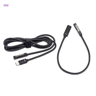 Dou Usb C Type C Female Or Male อะแดปเตอร์พาวเวอร์ซัพพลายสายชาร์จสําหรับ Surface Pro 1/2/Surface Rt