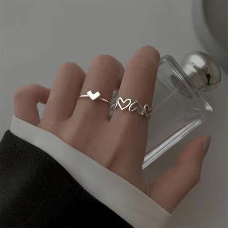แหวนนิ้วมือ-โลหะผสม-รูปหัวใจ-แบบกลวง-สามารถปรับได้-สไตล์มินิมอล-เครื่องประดับ-แฟชั่นสําหรับผู้ชาย-และผู้หญิง