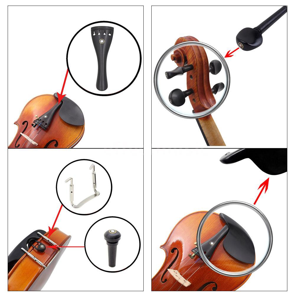 e-m-อปุกรณ์เสริมไวโอลิน-4-4-fiddle-อะไหล่เทลพีซ-หางปลา-tail-gut-end-button-ที่พักคาง-สกรู