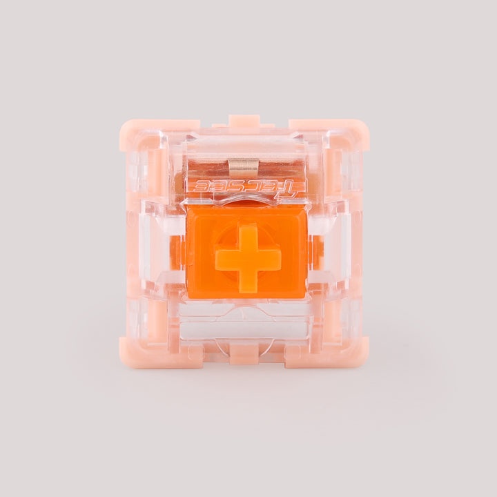 [Tactile] TECSEE CORAL TACTILE SWITCHES x1 สวิทช์สองจังหวะสีส้มใส ...