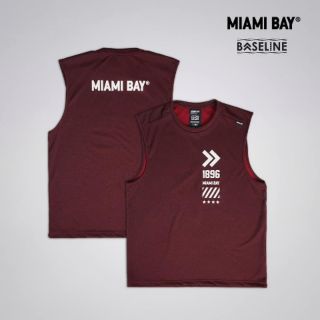 Miami Bay เสื้อกล้าม รุ่น Baseline สีแดง