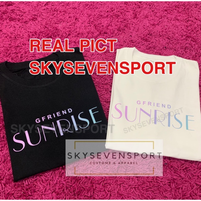 เสื้อเด็กหญิง-เสื้อยืดเคป๊อปgfriendsunrises-xxlเสื้อยืดหลากสีสมาชิกโซวอนเยรินยูนญายูจูซินบีอุมจิ