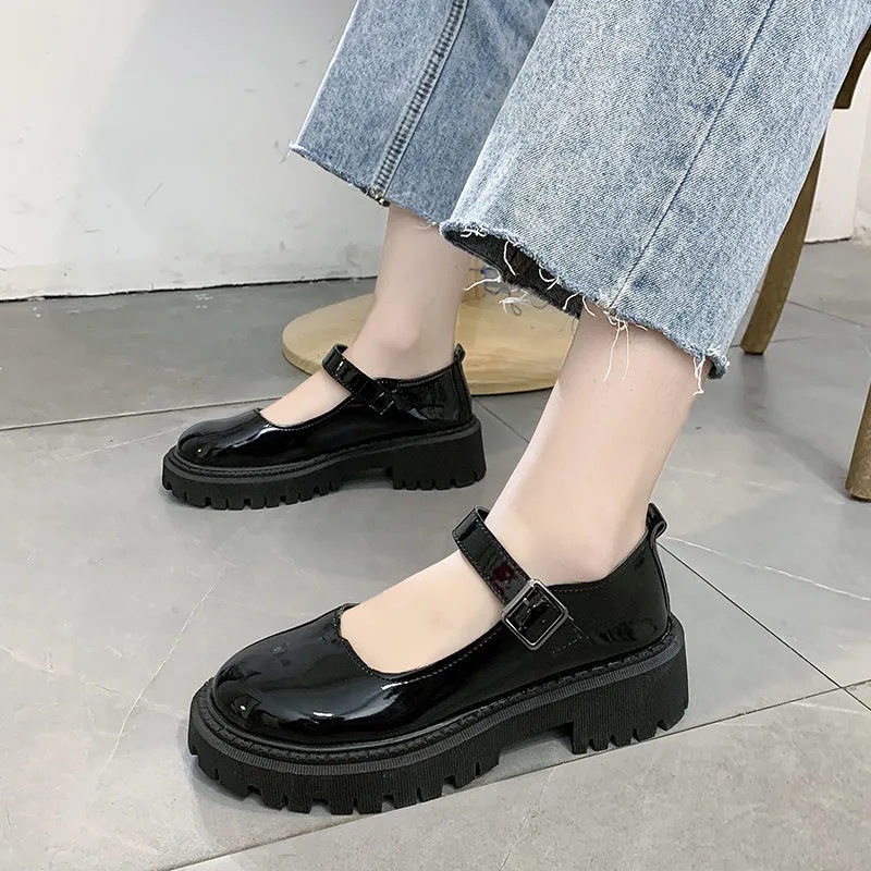 ภาพสินค้าส่งเร็ว ส่งจาก ไทย รองเท้านักเรียน รองเท้าหนังไซส์เล็กสไตล์อังกฤษสำหรับนักเรียน รองเท้าหนังสไตล์ญี่ปุ่น จากร้าน birdboya2013 บน Shopee ภาพที่ 2
