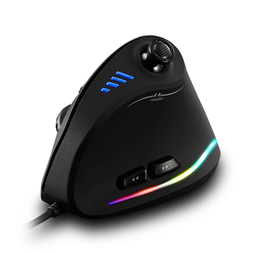 เมาส์สำหรับเล่นเกมแนวตั้งแบบมีสาย-rgb-ergonomic-usb-เมาส์เลเซอร์เม้าส์10000-dpi-สำหรับ-gamer-จอยสติ๊ก-c18