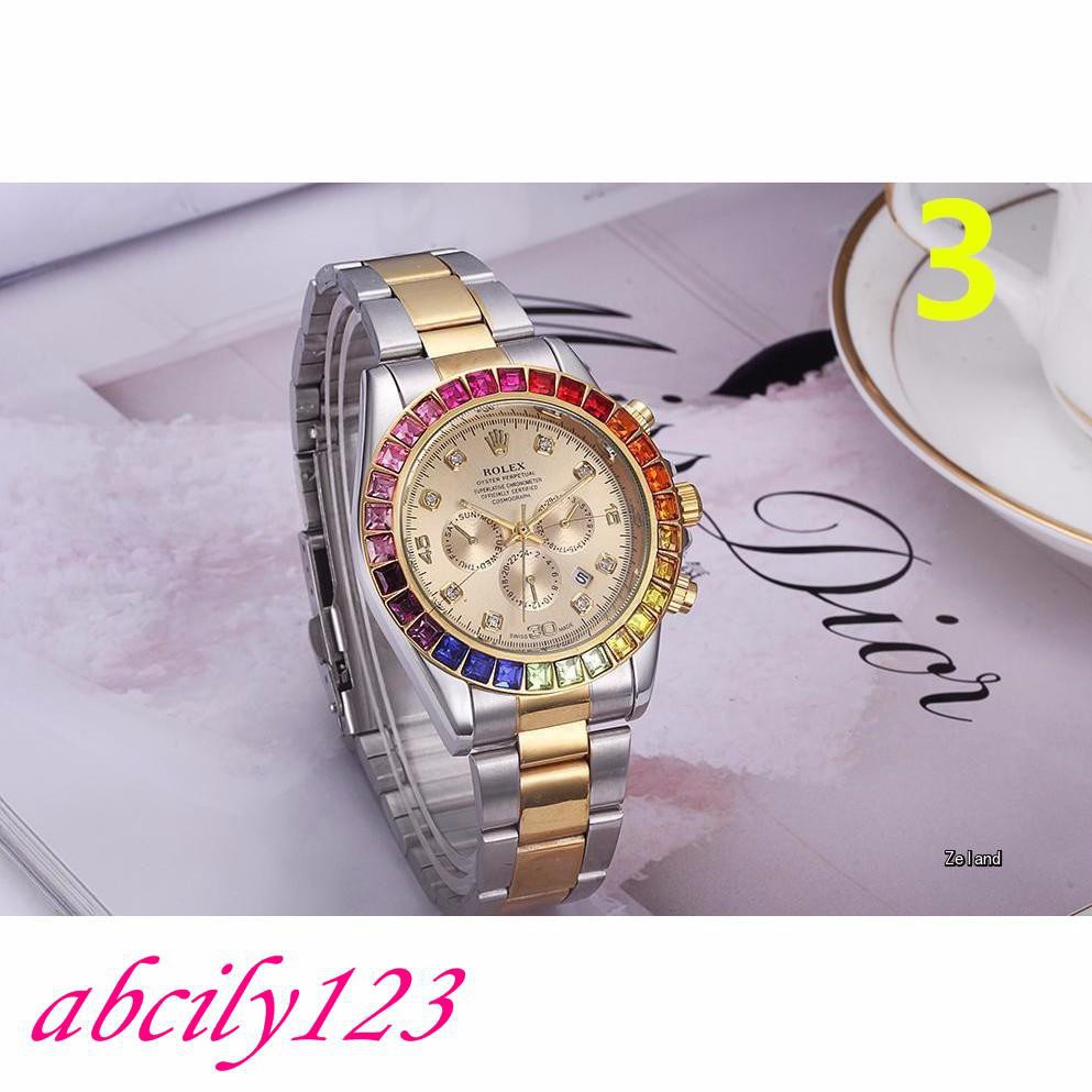 นาฬิกาผู้ชาย-rolex-rainbow-diamond-gmt-กลไกนาฬิกา-rolex-นาฬิกาผู้ชาย-rolex