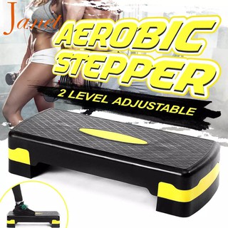 สินค้า 💥JANET💥แท่นสเต็ปสำหรับเล่นแอโรบิคสเต็ปเปอร์ Stepper แท่นสเต็ปแอโรบิค Aerobic Step ออกกำลังกายฟิตเนส ปรับความสูงได้#20715