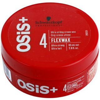 สินค้า แว็กซ์ครีม ♓Schwarzkopf OSiS+ Ultra Strong Cream Wax Flexwax (แวกซ์ กระปุกแดง 85ml) เนื้อครีม บางเบา อยู่ทรง