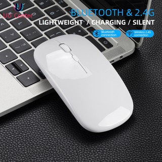ภาพหน้าปกสินค้าเมาส์ไร้สาย MI (มีแบตในตัว) (ปุ่มเงียบ) (มีปุ่มปรับความไวเมาส์ DPI 1000-1600) Rechargeable Wireless Bluetooth Mouse MI ที่เกี่ยวข้อง