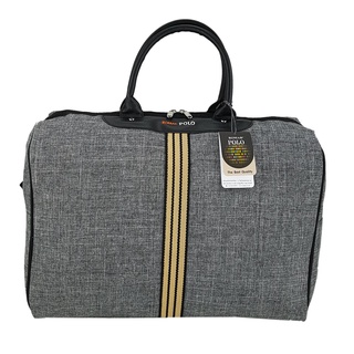 Romar Polo กระเป๋าเดินทาง กระเป๋าถือ  ขนาด 18 นิ้ว Style Vintage Canvas (Grey)