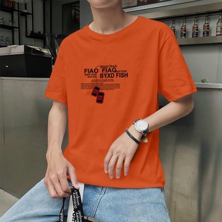 เสื้อยืดผ้าฝ้ายพิมพ์ลายพร้อมส่ง 🚚 2022 ใหม่ชายฤดูร้อนแขนสั้นคอกลมเสื้อยืดผู้ชายแฟชั่นชายเสื้อยืดใส่สบาย ✨(เก็บเงินปลายท