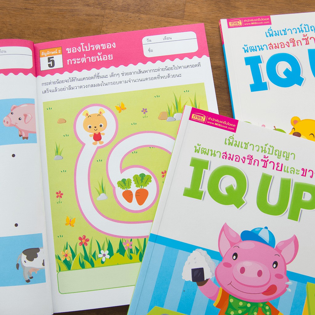 ภาพหน้าปกสินค้าMISBOOK หนังสือ IQ UP เพิ่มเชาวน์ปัญญา พัฒนาสมองซีกซ้ายและขวา (ซื้อแยกเล่มได้) จากร้าน misbook บน Shopee