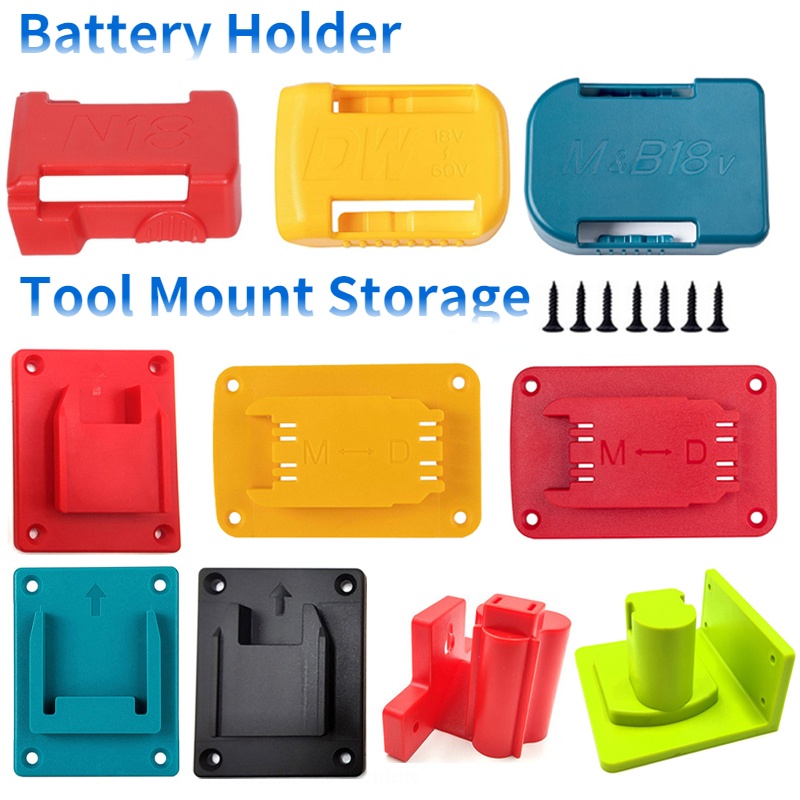 เครื่องมือ Mount Storage Bracket แบตเตอรี่ผู้ถือ Wall Mount Fixing ...