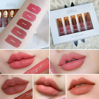 MYCA(ไมก้า)THE PROJECT Z COLLECTION LIP SET ไมก้า โปรเจ็ค Z เซ็ตลิปสติก 5 ชิ้น เนื้อแมทท์ ติดทน