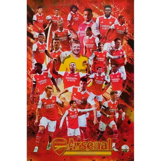 โปสเตอร์ นักฟุตบอล อาร์เซนอล ARSENAL 2023 POSTER 24”X35” Inch Football V1