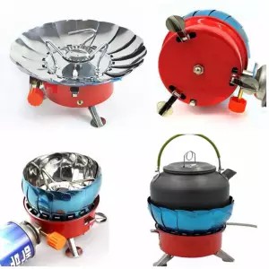 เตาแก๊สแบบพกพาเดินป่าแคมป์ปิ้ง-พร้อมกระเป๋า-portable-windproof-camping-stove