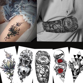 【Magic Tattoo】สติกเกอร์รอยสักชั่วคราว ลายหัวกะโหลก กันน้ํา สําหรับทุกเพศ XQB 01