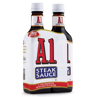 #ส่งฟรี# A1 Steak Sauce ซอสสเต๊ก เอวัน สินค้านำเข้าจากอเมิกา283g (2ขวด)