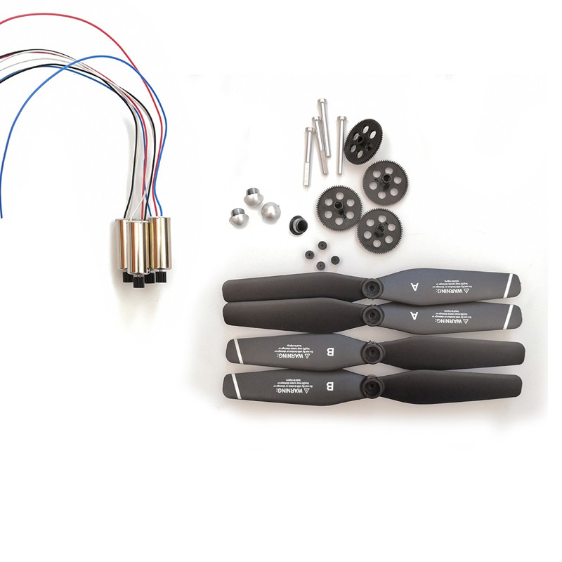 ชุดอะไหล่ใบพัดมอเตอร์ เฟืองมอเตอร์ควอดคอปเตอร์บังคับ S167 S166 S167-GPS ...