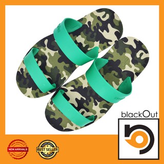🔰 BlackOut Sling 🔰 รองเท้าแตะ แตะสวม พื้นทหารเขียว