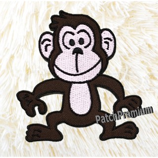 ลิงจั๊กๆ - ตัวรีด (Size M) ตัวรีดติดเสื้อ
