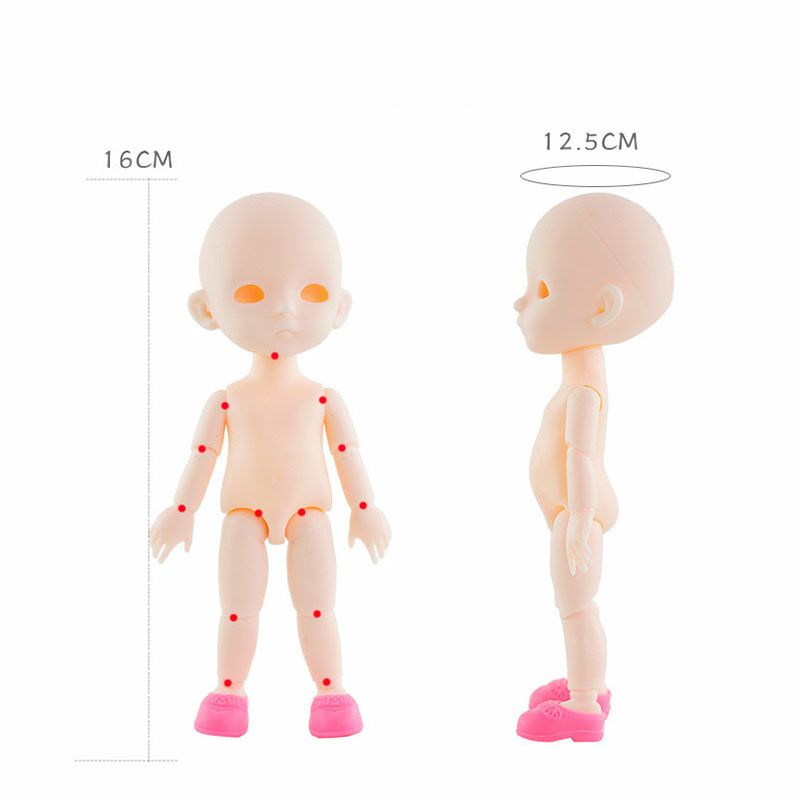 ภาพสินค้าพร้อมส่งของที่ไทย(ตุ๊กตาตัวเปลือย)ของเล่นเด็ก ตุ๊กตาสูง16ซม. ชุดตุ๊กตา OB11 บาโบลี่ จากร้าน sommarudee บน Shopee ภาพที่ 3