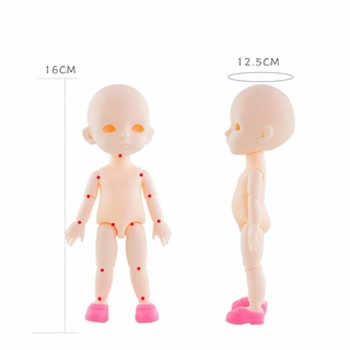 ภาพขนาดย่อของภาพหน้าปกสินค้าพร้อมส่งของที่ไทย(ตุ๊กตาตัวเปลือย)ของเล่นเด็ก ตุ๊กตาสูง16ซม. ชุดตุ๊กตา OB11 บาโบลี่ จากร้าน sommarudee บน Shopee ภาพที่ 3