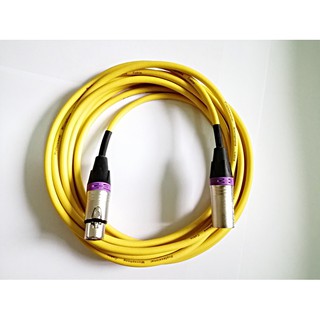 สินค้า สายไมค์XLR Cable Stereo สายสีเหลือง หัวคละสี