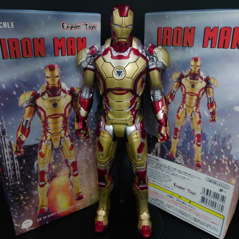 พร้อมส่ง-โมเดล-ironman-mark-42-ขนาด-1-6-หรือ-30-cm-งาน-empire-toys-ตัวใหญ่-สวยมากๆ-ราคาถูก