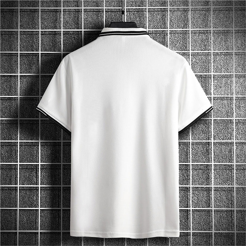 เสื้อโปโลลําลอง-คอปก-ทรงหลวม-สีพื้น-เข้ากับทุกการแต่งกาย-แฟชั่นฤดูร้อน-สําหรับผู้ชาย