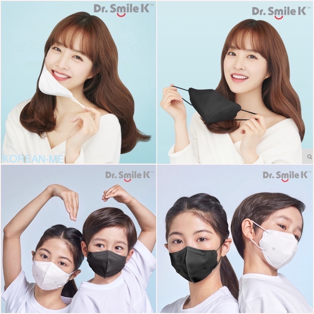 ภาพหน้าปกสินค้า(แพ็ค 1ซอง 1แผ่น) ไซส์ S,M,L สำหรับเด็กและผู้ใหญ่ : Dr.Smile K Hypoallergenic KF80 และ KF94 เหมาะสำหรับคนผิวแพ้ง่าย จากร้าน koreanme บน Shopee