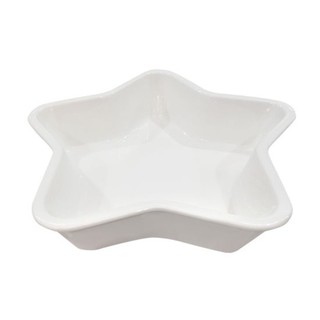 KASSA HOME ชามรูปดาว (กลาง) รุ่น YG18-157MD ขนาด 19 x 16.8 x 4.2 ซม. สีครีม อุปกรณ์บนโต๊ะอาหาร