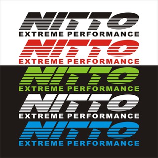 nitto สติกเกอร์ pvc กันน้ำ  ขนาด 4 x 20 cm   ให้เลือก ราคา 19 บาท