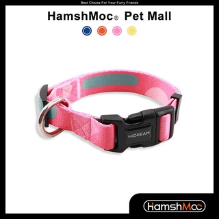 สินค้า HamshMoc ปลอกคอสุนัขไนล่อนนุ่มสบายสามารถปรับพื้นฐานได้พร้อมหัวเข็มขัดล็อคเพื่อความปลอดภัย 2